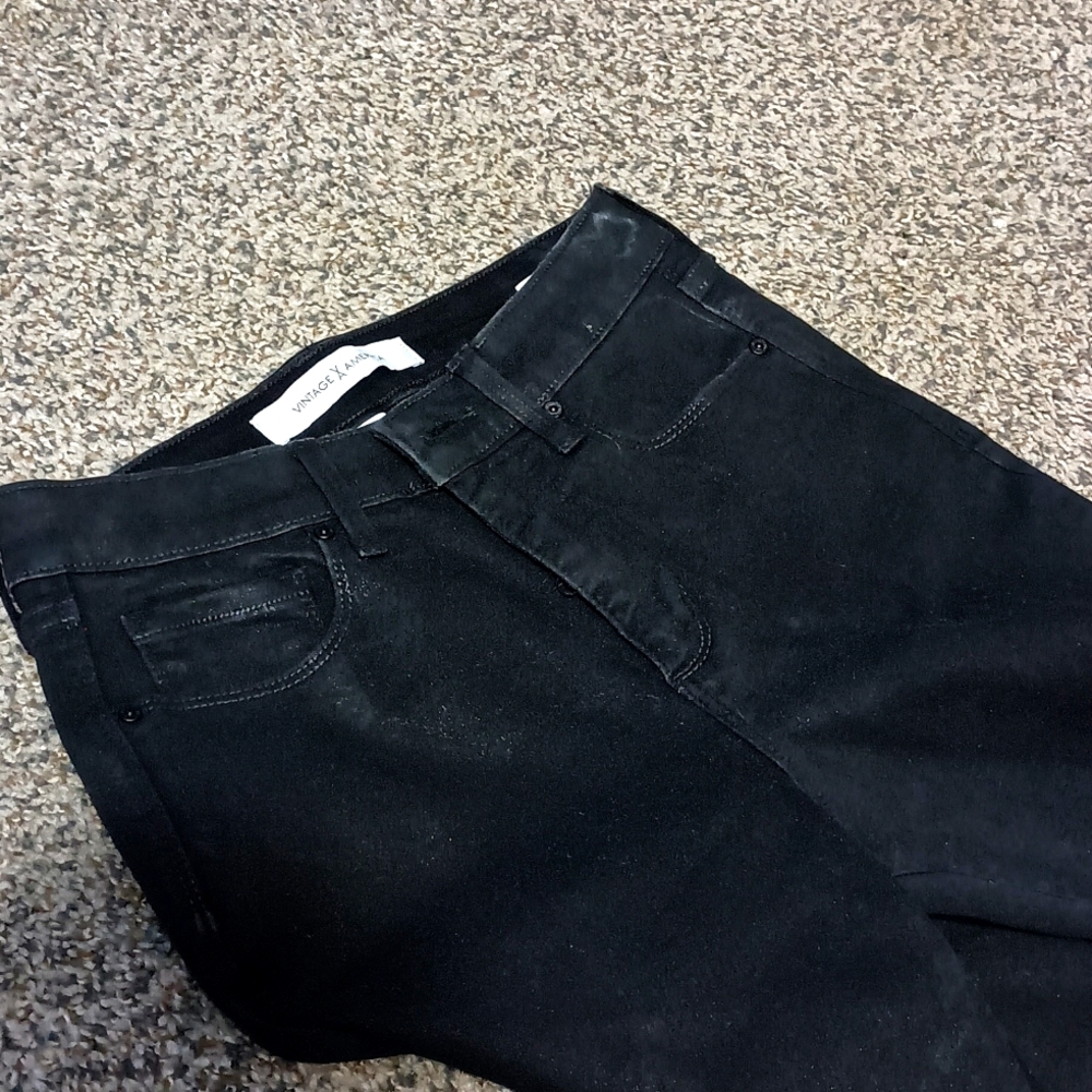 Vintage X America Missy Black High Rise Skinny Ankle Pant